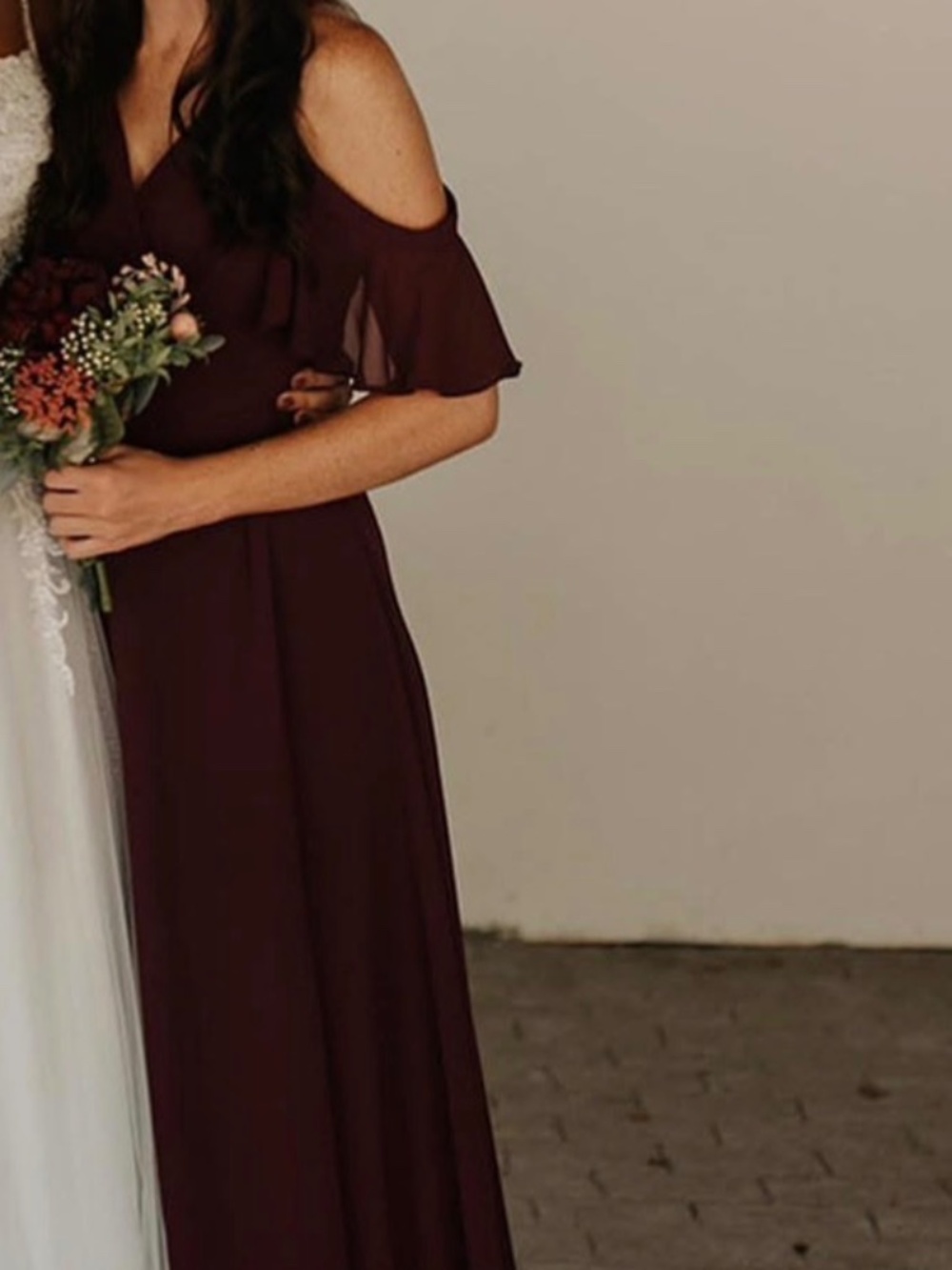 Lulu’s Burgundy Bridemaid Dress